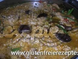 Glutenfreie Paella Mit Gemüse Und Naturreis