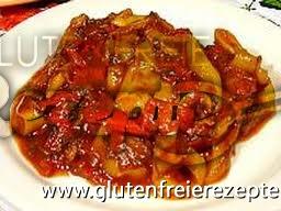 Glutenfreies Klassisches Paprikagericht (peperonata)