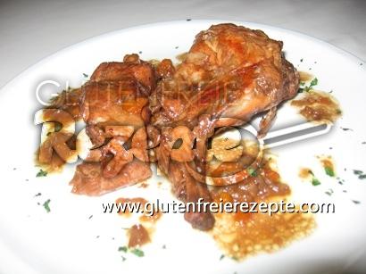 Glutenfreies Kaninchen An Schokoladensauce